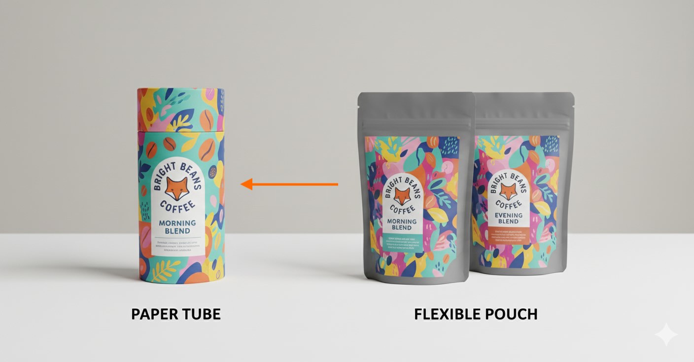 Cardboard Tube Packaging vs Regular Pouches