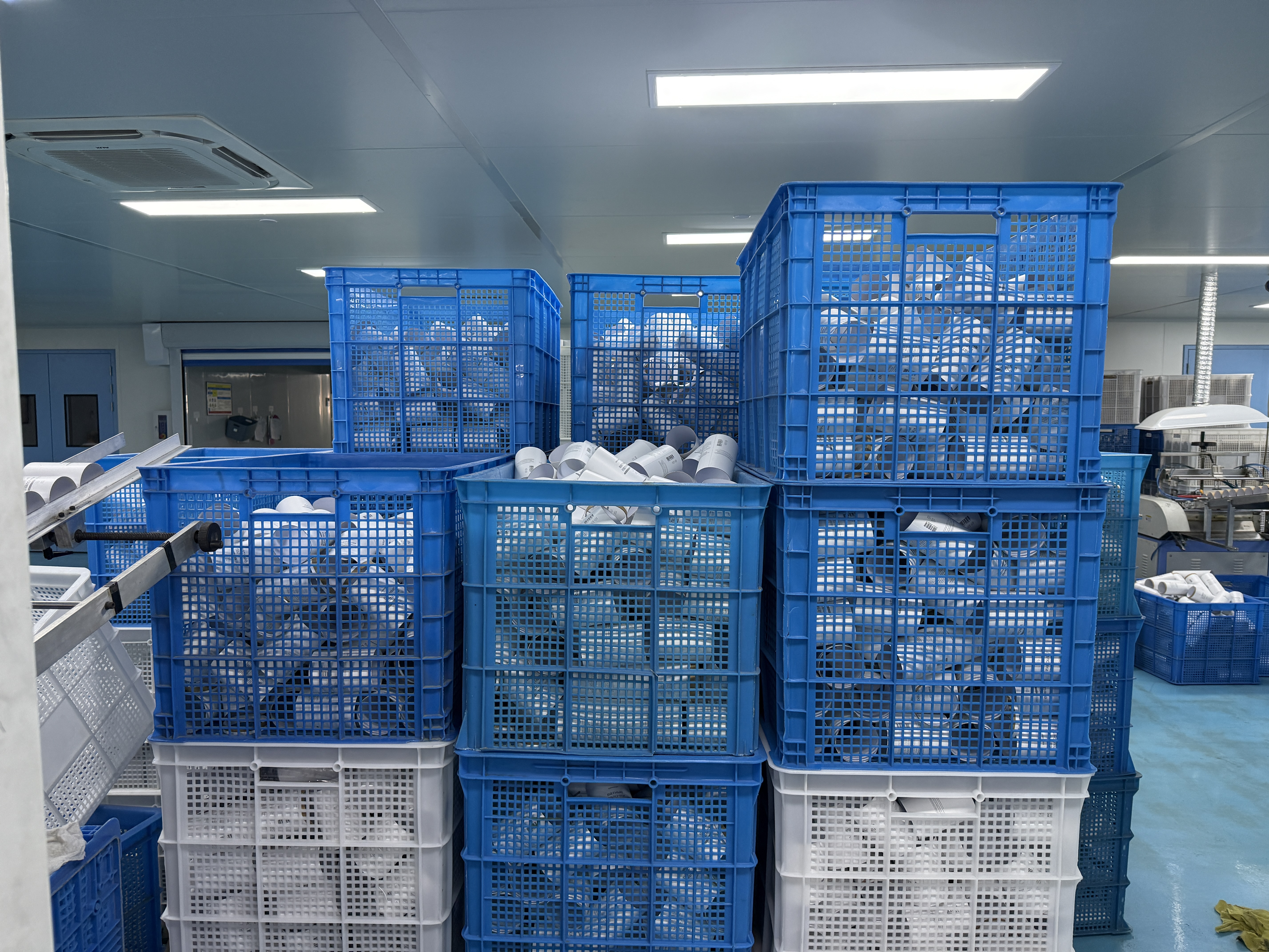 Finished paper tube packaging prepared after production
