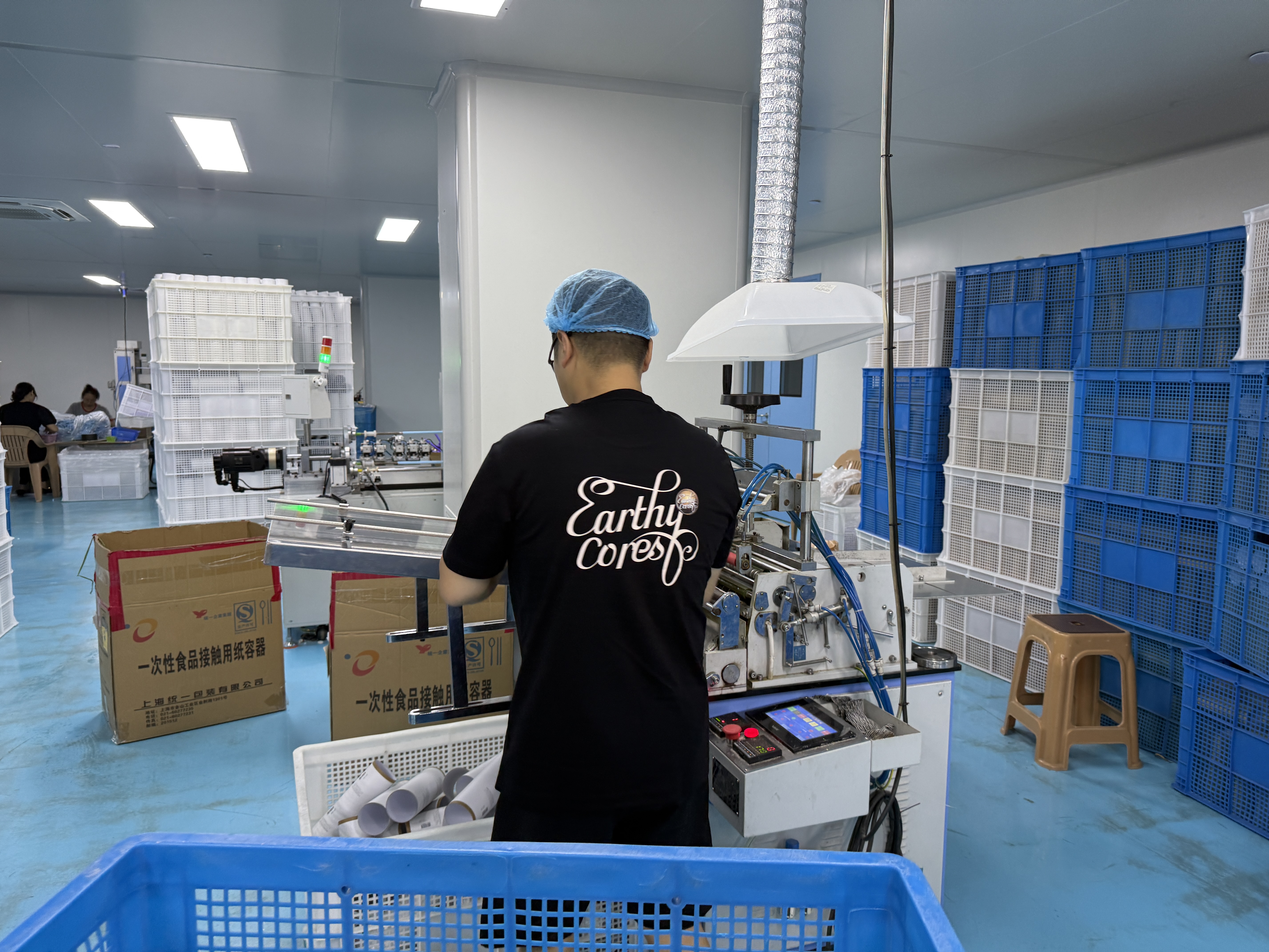 Printing custom outer paper for Earthycores paper tube packaging